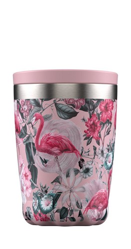 Chilly's Coffee Cup 340ml Flamingo 3D